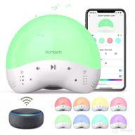 👶 bonoch baby sound machine with night light, ok-to-wake clock, time-to-rise sleep trainer, white noise machine for baby sleep, 25 soothing sounds for kids and adults, timer, dimmable function, app control, voice control with alexa логотип