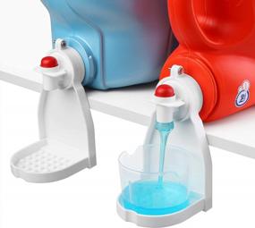 img 4 attached to Keep Your Laundry Room Clean With Design Sud Station'S Heavy-Duty Detergent Tray And Cup Holder - 2 Pack