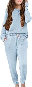 img 4 attached to 👚 Apbondy Sweatsuit - Stylish & Comfortable Loungewear Tracksuit for Girls' at Active