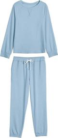 img 2 attached to 👚 Apbondy Sweatsuit - Stylish & Comfortable Loungewear Tracksuit for Girls' at Active