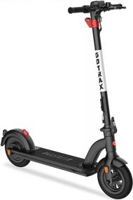 img 4 attached to Gotrax G4 Electric Scooter, 10" Pneumatic Tires, 25 Mile Range & 20Mph Speed By 350W Motor, Double Anti-Theft Lock System, Bright Headlight And Taillight For Adult - Foldable With Cruise Control