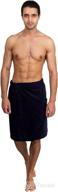 🚿 towelselections men's adjustable cotton velour wrap: ideal bath, shower, gym, and body cover up logo