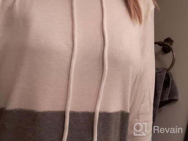 img 1 attached to Women'S Printed Sweatshirt With Drawstring Hood And Pocket - NEWCOSPLAY Long Sleeve Pullover Top review by Heather Collins