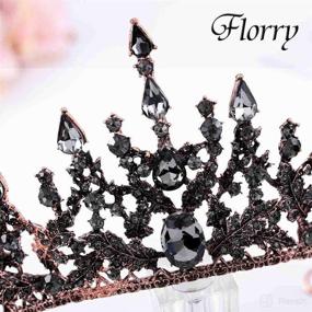 img 1 attached to 🎃 Sparkling Baroque Crystal Halloween Accessories by Harosy: Elevate Your Costume Game!