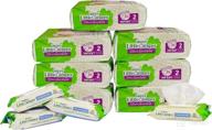 👶 happy little camper natural size 2 diapers (12-18 lbs) with aloe - hypoallergenic, ultra-absorbent, fragrance free for sensitive skin: 252 diapers + 200 flushable wipes logo