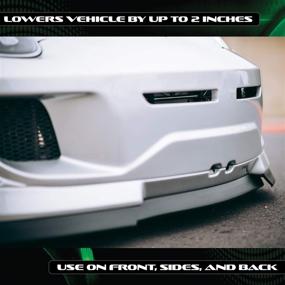 img 1 attached to 🚗 Upgrade and Personalize Your Car with EZ Lip PRO 2-Inch Lip Spoiler, the Original Universal Fit - Black