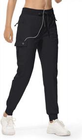 img 4 attached to Женские брюки-джоггеры RlaGed: легкие быстросохнущие брюки-карго с карманами на молнии для походов, тренировок и активного отдыха