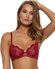 img 4 attached to Gossard Women'S Superboost Lace Non-Padded Plunge Bra