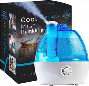 img 4 attached to ‍💧 AquaOasis™ 2.2L Water Tank Cool Mist Humidifier - Quiet Ultrasonic Humidifiers for Bedroom & Large room - Adjustable 360° Rotation Nozzle, Auto-Shut Off - Nursery & Whole House Humidifiers for Babies