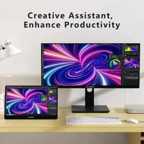 img 2 attached to INNOCN 13 3 Inch Portable External Detachable 13.3", 1920X1080P, 60Hz, Detachable Stand, High Dynamic Range, 1Ms Gaming Monitor, HD