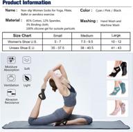 enhance your yoga practice with hylaea women's grip toeless half toe socks for ballet, pilates, barre, and dance логотип