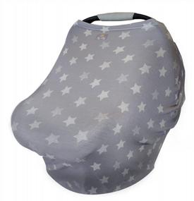 img 1 attached to Multi-Functional Itzy Ritzy Nursing Cover: For Breastfeeding, Car Seats, Shopping Carts & Scarves!