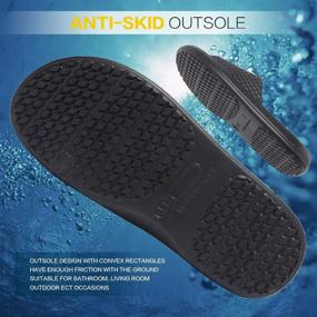 img 1 attached to Quick Drying Shower Sandals: VIYEAR Men'S And Women'S Bath Slippers