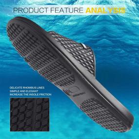 img 3 attached to Quick Drying Shower Sandals: VIYEAR Men'S And Women'S Bath Slippers