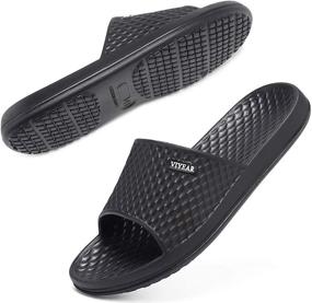 img 4 attached to Quick Drying Shower Sandals: VIYEAR Men'S And Women'S Bath Slippers