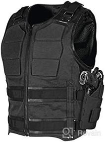 img 1 attached to 🏍️ Ultra-Fast and Rugged: Speed and Strength Men's Motorcycle Vest