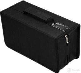 img 4 attached to Penlonda CD/DVD Case Holder Organizer: 168 Capacity Disc Storage Wallet Binder (Black)