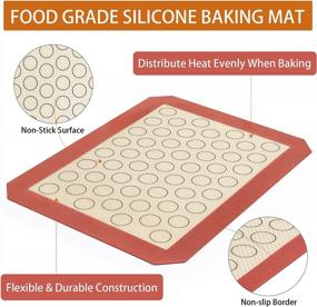 img 1 attached to Deedro Stainless Steel Baking Sheet With Silicone Mat Set Of 4 [2 Sheets + 2 Mats], 12 X 10 X 1 Inch, Non Toxic, Heavy Duty, Easy Clean