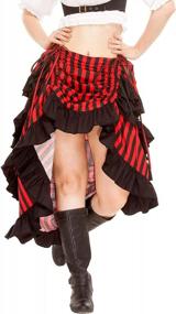 img 4 attached to ThePirateDressing Steampunk Victorian Cosplay Costume Womens High-Low Show Girl Skirt