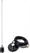 hys dual band nmo vhf/uhf mobile radio antenna with magnetic base and 16.4ft rg58 cable, pl-259 uhf mag mount for amateur pre-tuned 2m 70cm radios logo