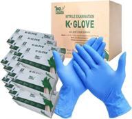 💙 viet glove nitrile exam disposable gloves - bulk case of 1,000 gloves (xl, blue) - powder-free, 10 boxes logo