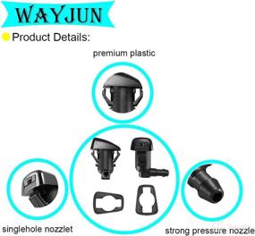 img 3 attached to WayJun 8E5Z17603A Windshield Washer Nozzle