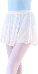 img 4 attached to Детская кружевная балетная юбка, танцевальный костюм, надеваемый для малышей/девочек