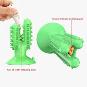 img 1 attached to CEESC Dog Toothbrush Chew Toys Dog Teeth Cleaning Stick ,Puppy Brushing Dental Oral Care For Small Medium Large Dogs (Green)