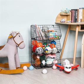 img 3 attached to Organizer Bookshelf Divider Stackable Playroom