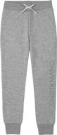 stylish calvin klein little sweatpant fa21anthracite girls' clothing - shop pants & capris логотип