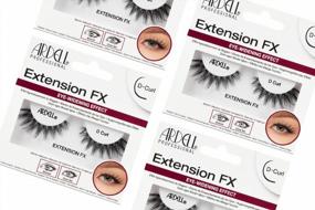 img 4 attached to Ardell Extension FX D Curl False Eye Lashes For Widening Eyes - 4 Pack