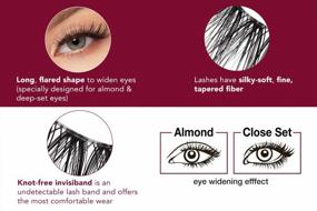 img 2 attached to Ardell Extension FX D Curl False Eye Lashes For Widening Eyes - 4 Pack