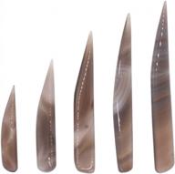 transform your jewelry with niupika 5-piece agate burnisher knife set for gold & silver polishing логотип