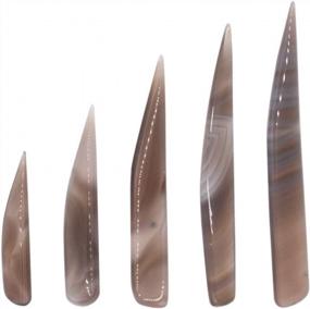 img 3 attached to Transform Your Jewelry With NIUPIKA 5-Piece Agate Burnisher Knife Set For Gold & Silver Polishing