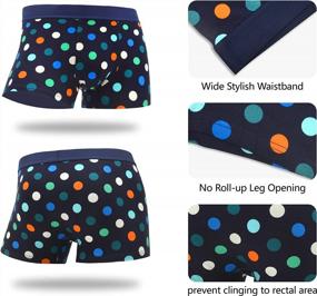 img 3 attached to Comfortable And Funny Men'S Cotton Boxer Trunk Underwear In Multi-Pack For Gifting - WeciBor