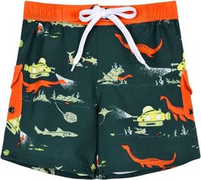 img 4 attached to Nonwe Beachwear Drawsting Printed Pattern Boys' Clothing via Swim