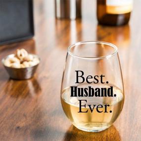 img 2 attached to Surprise Your Husband With Momstir'S Best Husband Ever Wine Glass - Perfect Romantic Present For Anniversary, Birthday Or Valentine'S Day!