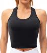lavento women's activewear crop top workout running yoga tank tops logo