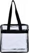 forestfish clear tote bags stadium approved 12 x 12 x 6 inch, with adjustable shoulder straps logo