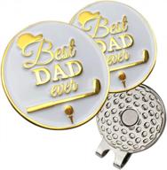 premium collection golf ball marker with hat clip: the perfect gift for any occasion logo