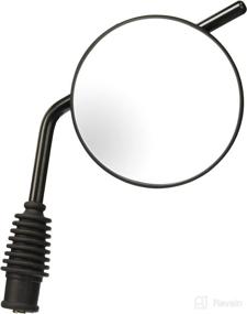 img 1 attached to 🏍️ Ken Sean 970511 Dual Sport Motorcycle Mirror - Reverse Thread, Right Hand, 10mm, Black