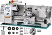 variable speed metal lathe - bestequip 8" x 16" benchtop mini lathe with 3-jaw chuck for precise metal turning of various types, 0-2500 rpm, ideal for home workshops and diy projects logo