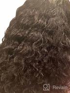 img 1 attached to HUA Curly Bob Wig Human Hair For Black Women 14 Inch Afro Kinky Curly Human Hair Wig Brazilian Lace Wigs Human Hair Pre Plucked 150% Density Short Curly Human Hair Wigs For Black Women Natural Color review by Sarah Phillips