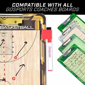 img 2 attached to Organize Your Team'S Plays With GoSports Dry Erase Coaches Board + Pens