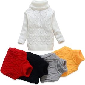 img 4 attached to 🎄 VIFUUR Christmas Sweaters for Boys and Girls - Turtleneck Sweater Boys' and Girls' Clothing