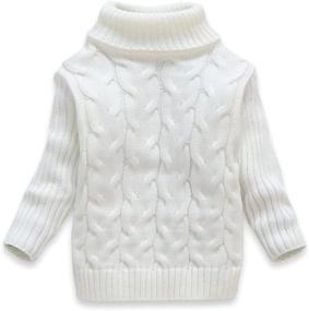 img 3 attached to 🎄 VIFUUR Christmas Sweaters for Boys and Girls - Turtleneck Sweater Boys' and Girls' Clothing