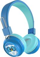 🔵 tinygeeks neo - kids wireless headphones: bluetooth/aux/calls, safe volume limit, sgs & cpsia certified, 2022 newest - blue логотип