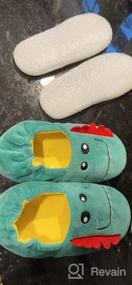 img 7 attached to Cute Cartoon Animals Plush Toddler Slippers for Boys - Stylish Shoes and Comfy Slippers