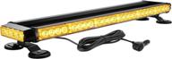 enhance safety with wowtou rooftop safety flashing 56 led amber strobe light bar! logo