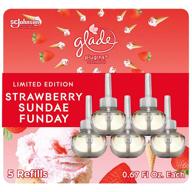 glade freshener essential bathroom strawberry logo